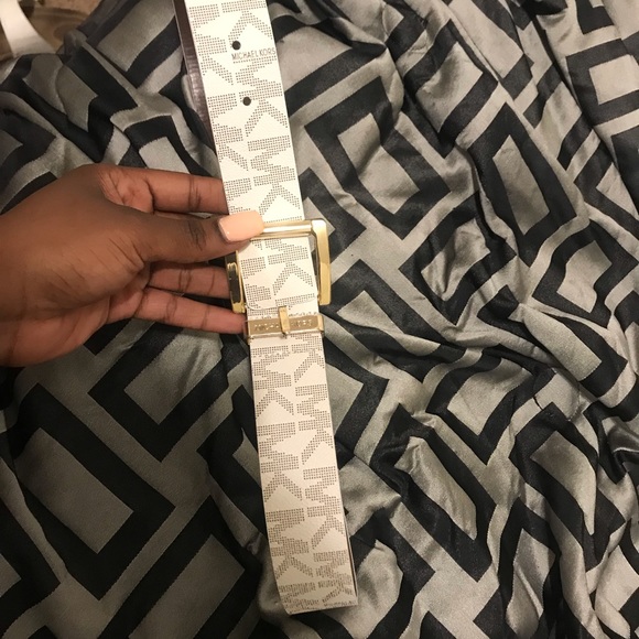 Michael Kors Accessories - White and gold Michael Kors belt. Never worn. Michael Kors Accessories - White and gold Michael Kors belt. Never worn.